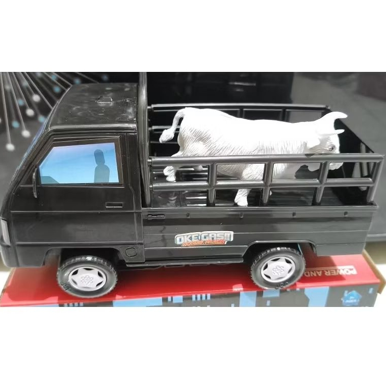 Mainan pick up L300 mini+animal oleng