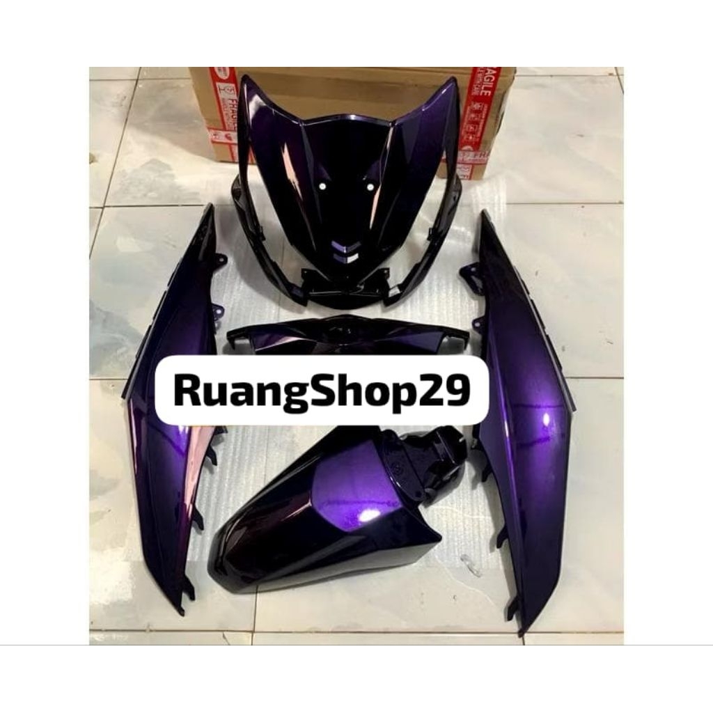 Cover Full Halus Body Beat Fi Warna Hitam Lembayung Ungu