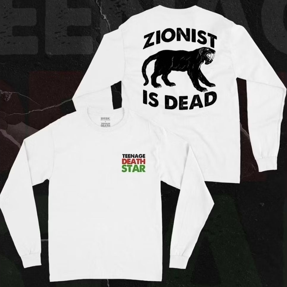 Teenage Death Star - Zionist Is Dead Logo LS (Gratis Poster dan Stiker)