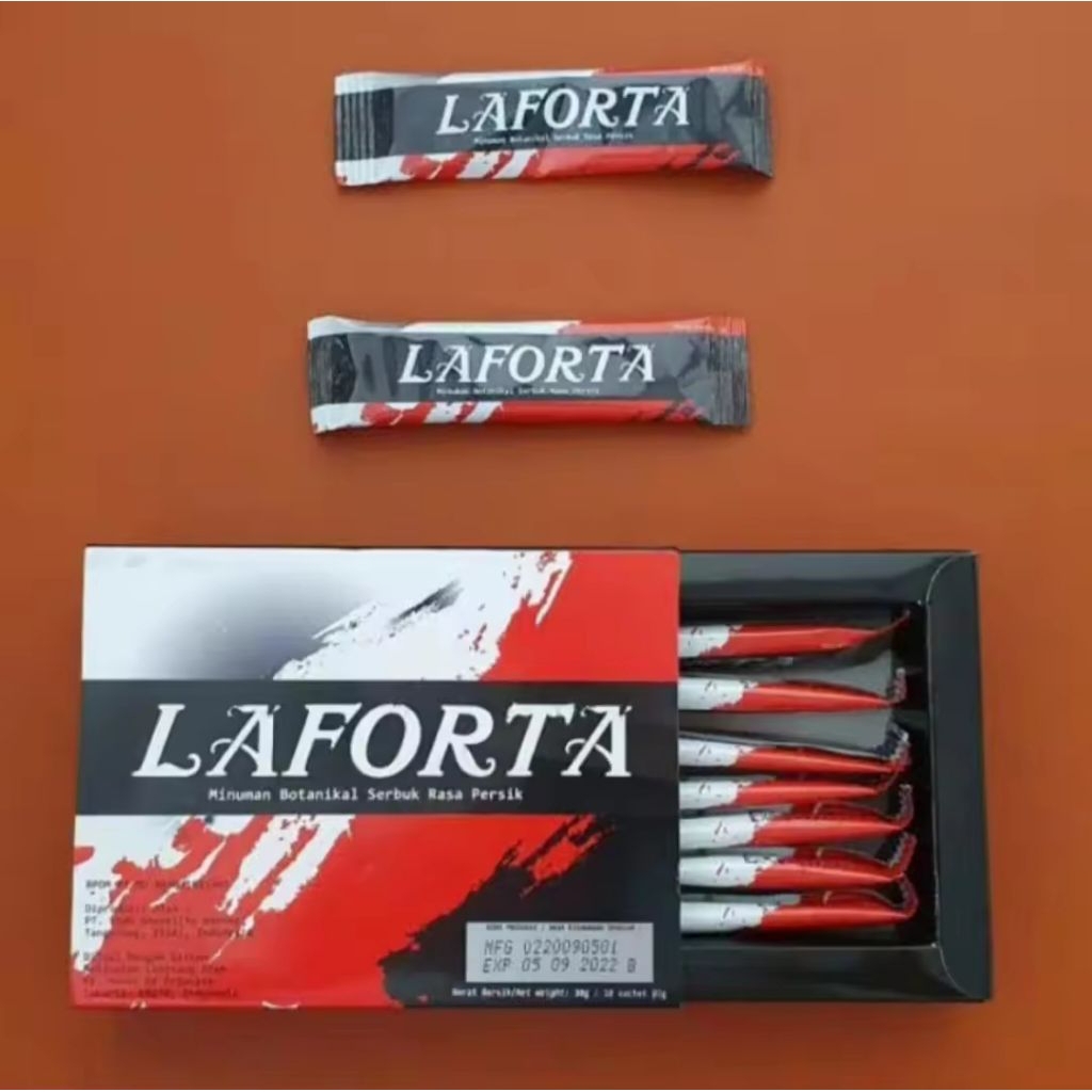 LAFORTA Original 10 Sachet Minuman Serbuk Energy Terbaik