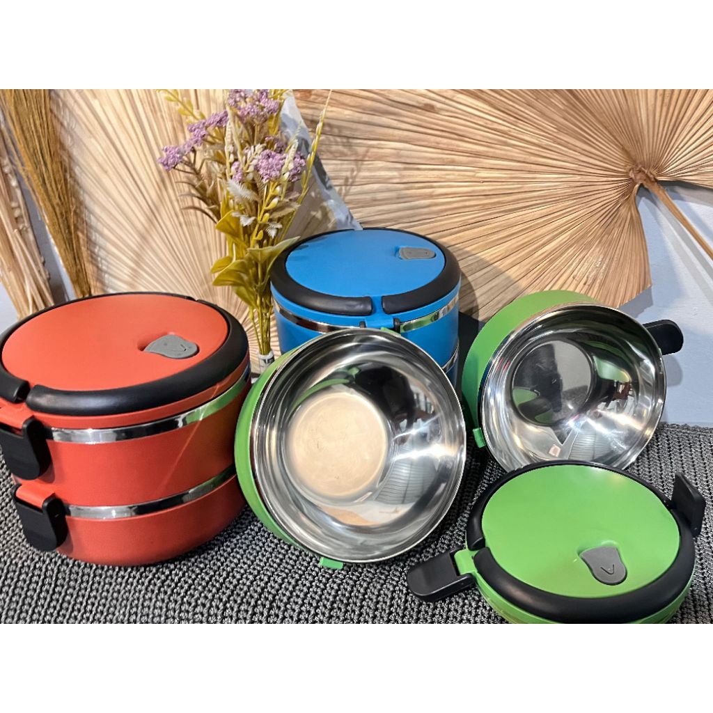 Lunch Box Stainless 2 Susun Premium / Kotak Bekal Anti Tumpah