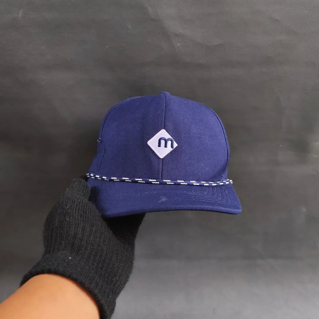 Topi Snapback Rope Hat Unisex Pria Wanita MOXIE Navy