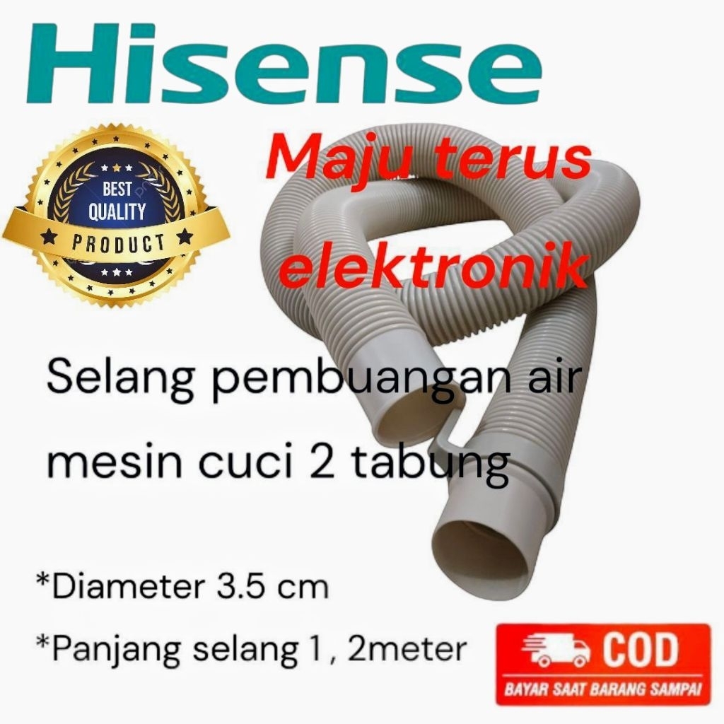 Selang pembuangan Mesin cuci Hisense original/selang mesin cuci Hisense 2 tabung