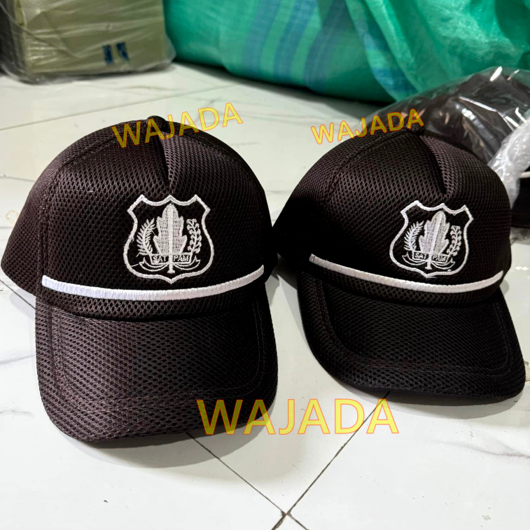 TOPI SATPAM SECURITY COKELAT TERBARU PREMIUM QUALITY TOPI SECURITY COKLAT TERBARU