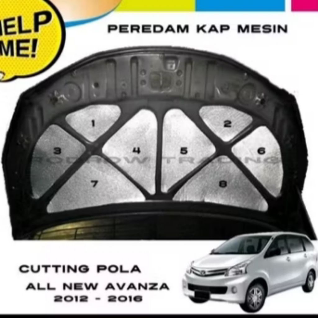 Peredam panas,/Alumunium foil peredam panas 9-10mm 100x25cm kap mobil,atap gedung, kabin mobil