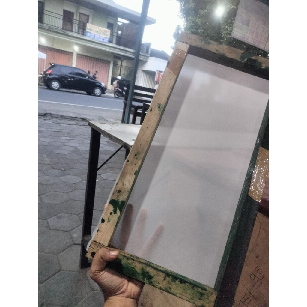 screen sablon gelas plastik cup