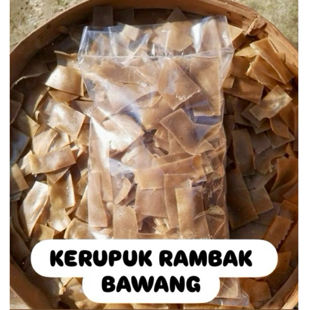 Kerupuk Rambak Bawang 1 Kg Mentah. Kerupuk Puli/Rambak.