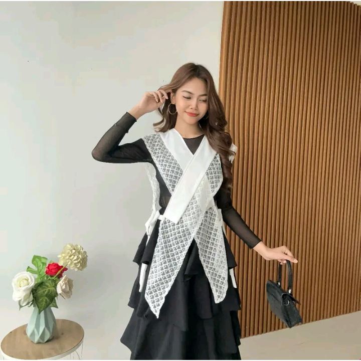 Kimono Rectang / Outer Brukat Wanita / -PN/outer brokat