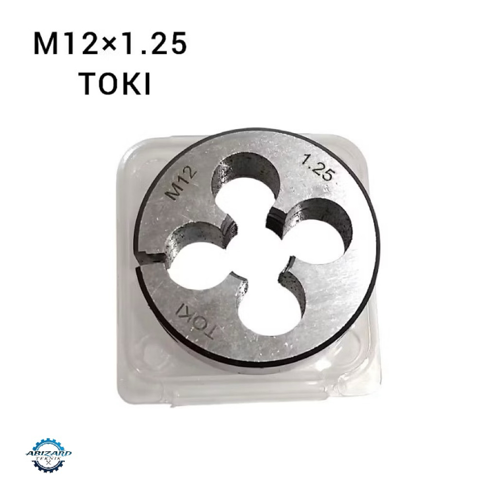 round dies senai senay M12 × 1.25 TOKI mata senai drat luar m12×1.25 untuk drat mur baut 17