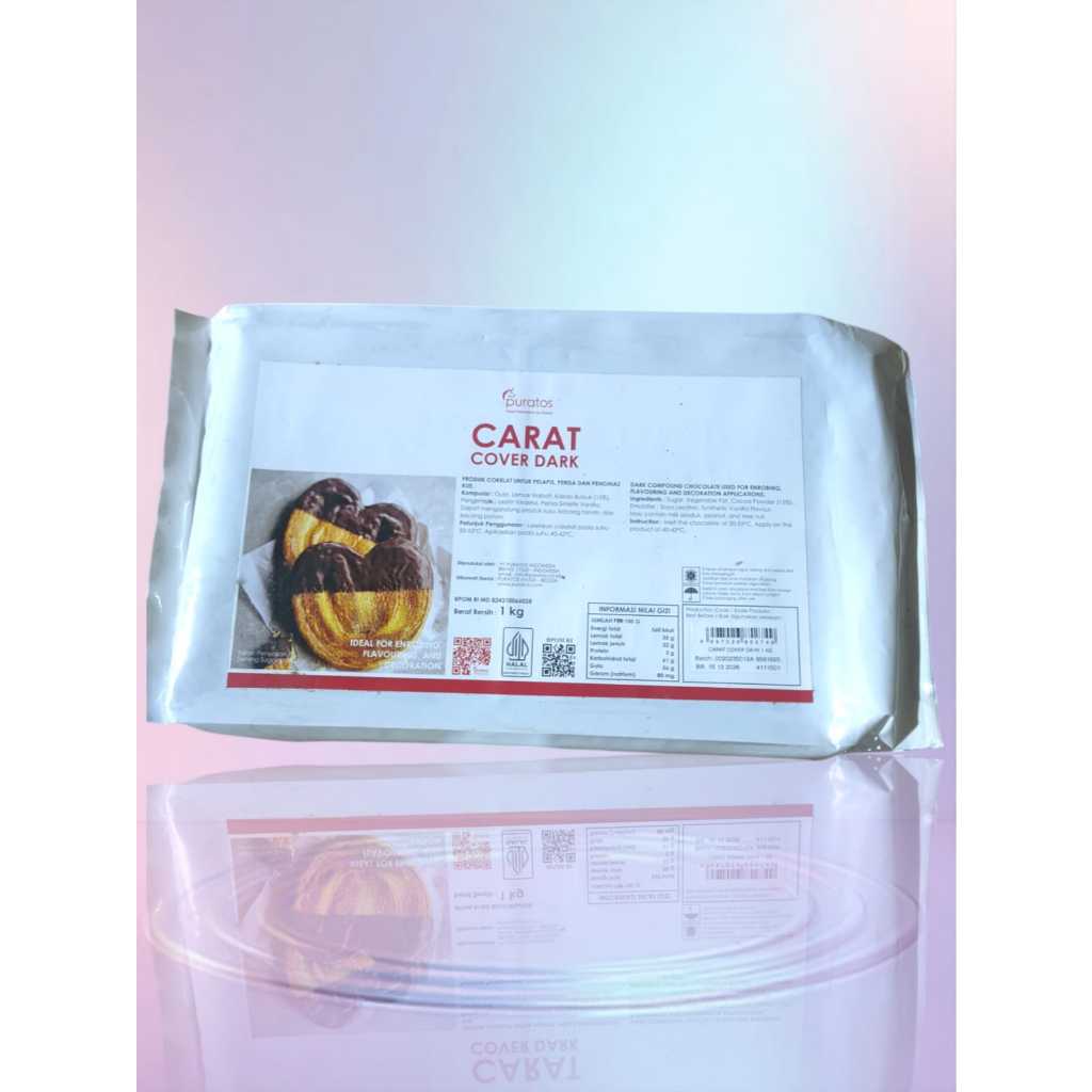 Puratos Carat CoverDark 1kg / coklat compound cover dark CARAT PURATOS