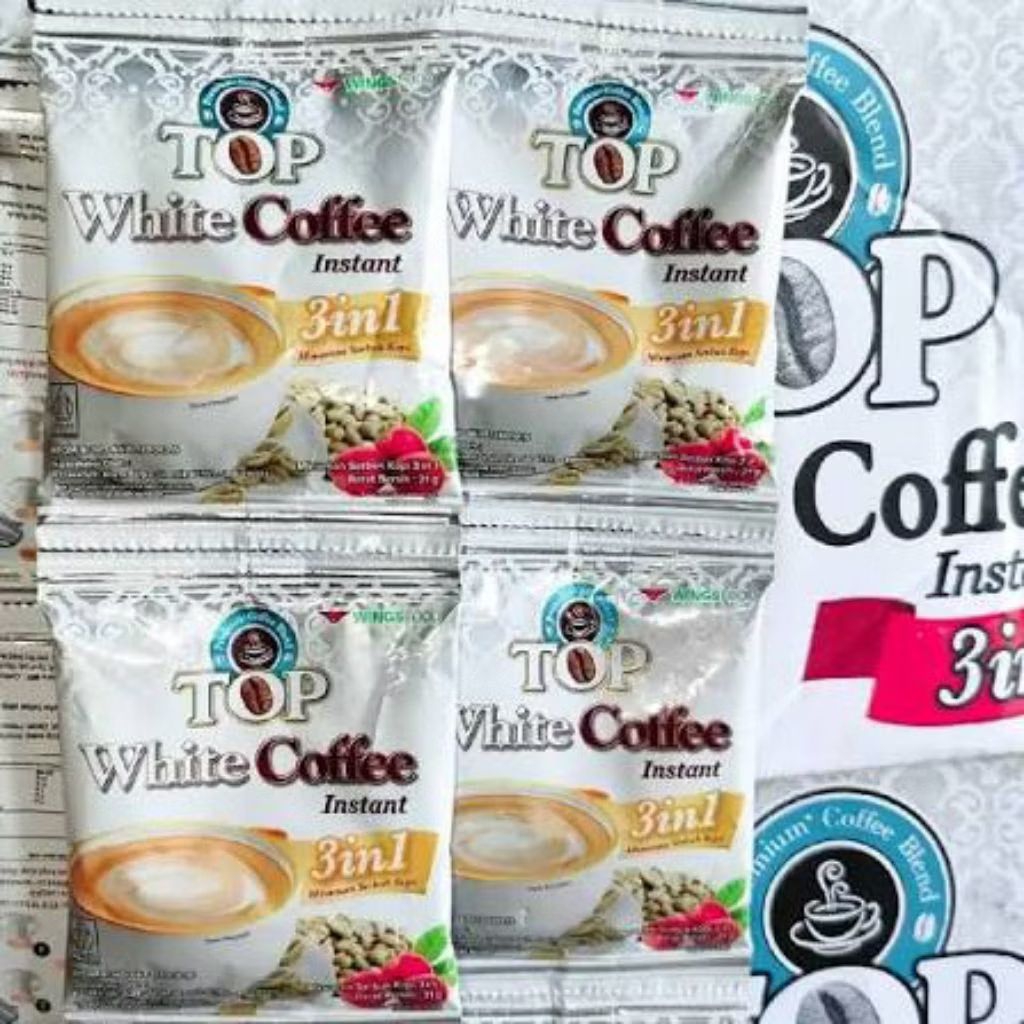 kopi top white 1 renteng isi 12 pcs