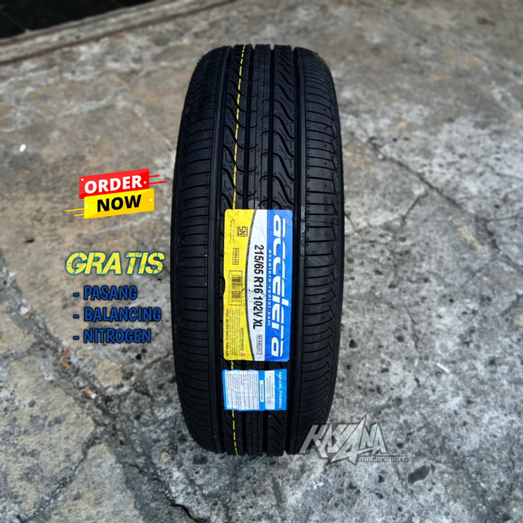 Ban Mobil Murah Ring 16 Ukuran 215 65 R16 Accelera Ecoplush Ban Luar Tubles 215/65 R16