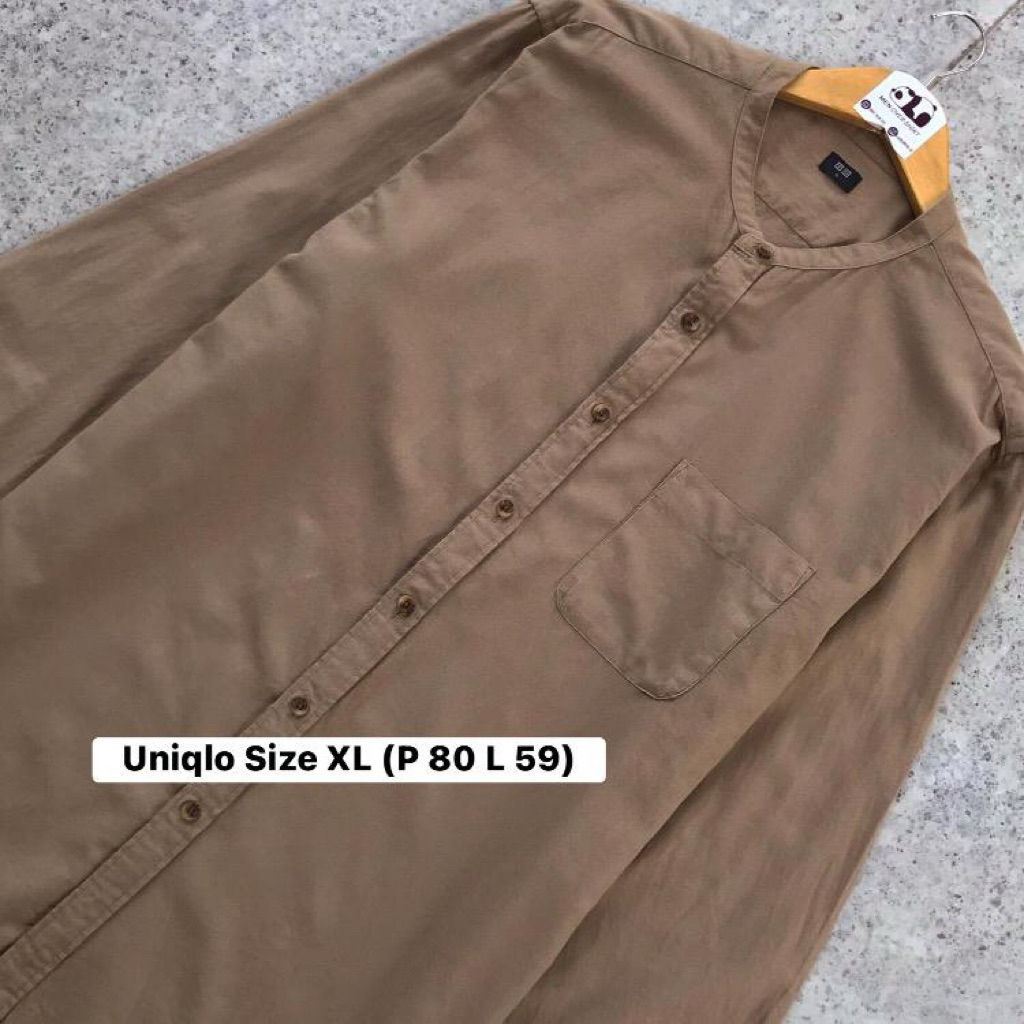 Kemeja Flannel Shanghai Uniqlo