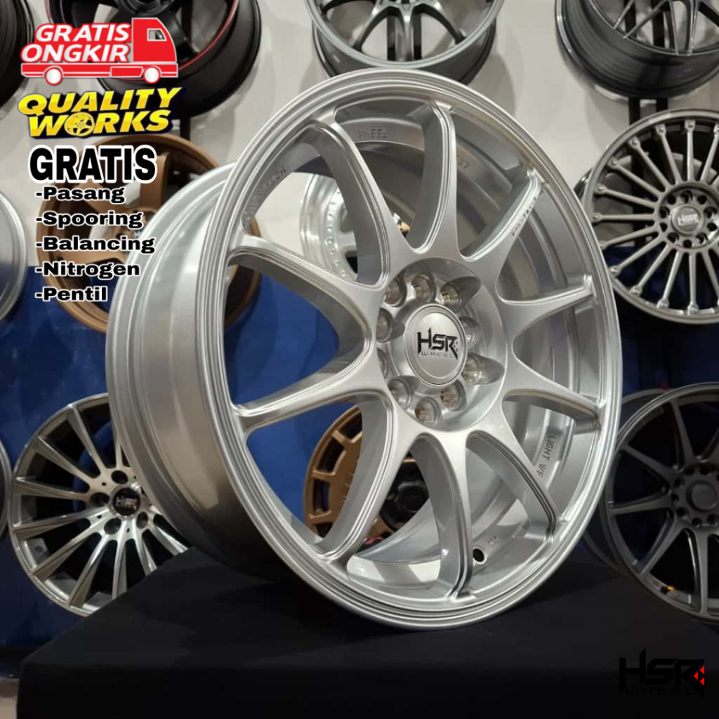 Velg Racing Mobil Toyota Sienta Ring 16 Lebar 7 Velg JDM HSR Wheel Indy