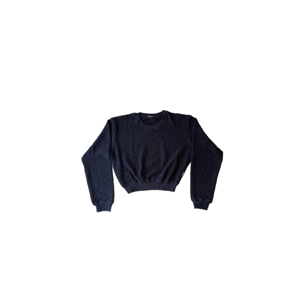 Hardware Sweater Crop Black