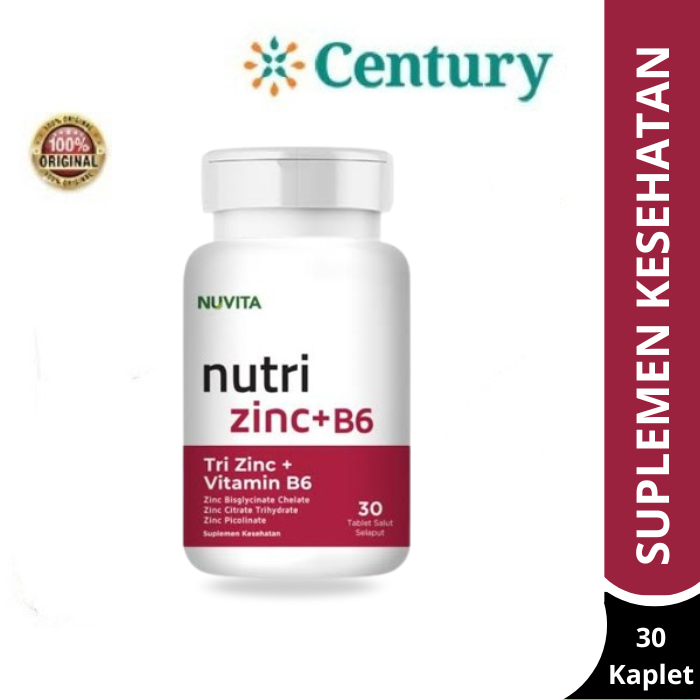 Nuvita Tri Zinc + Vitamin B6 Isi 30'S
