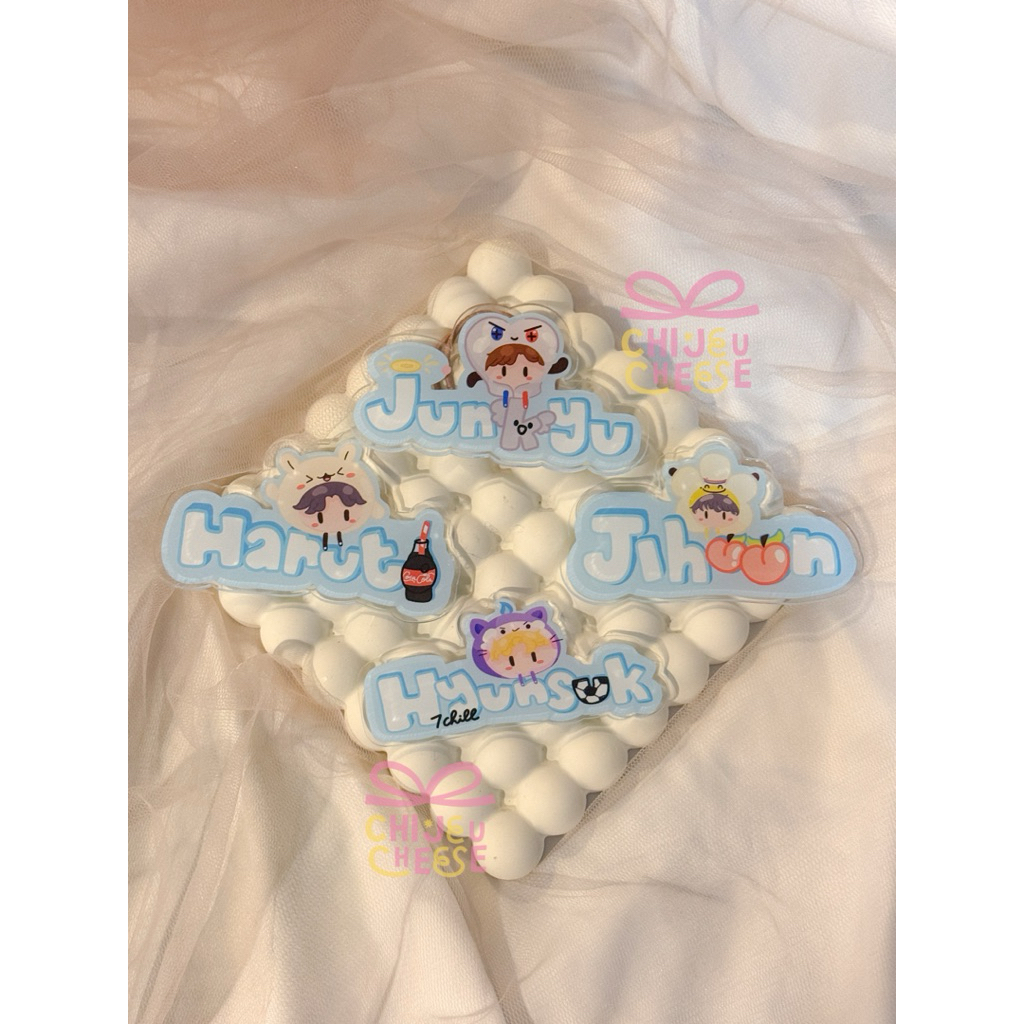 Name Tag Papan Nama Akrilik Treasure Trejo Teume Haruto teulight acrilic deco ls konser