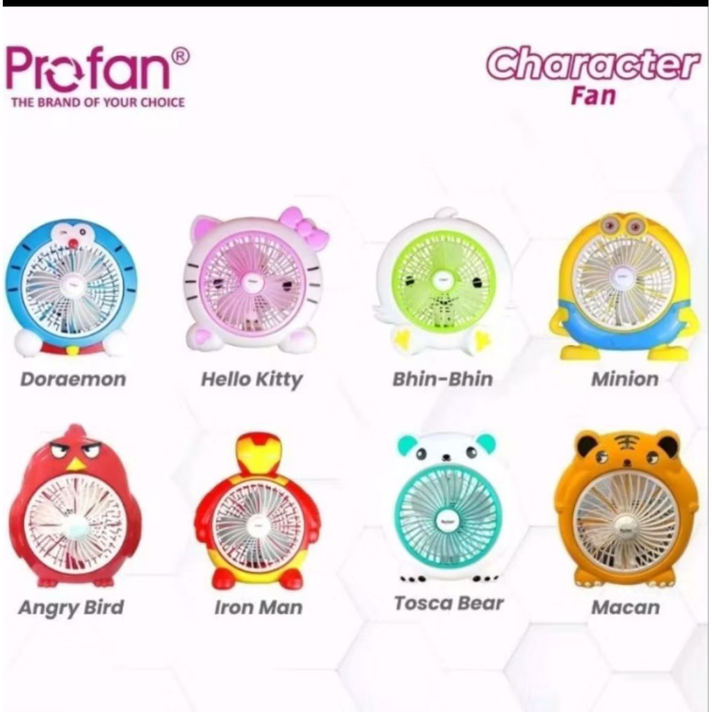 Kipas angin Karakter Propan 8in Kipas Angin mini kipas angin meja