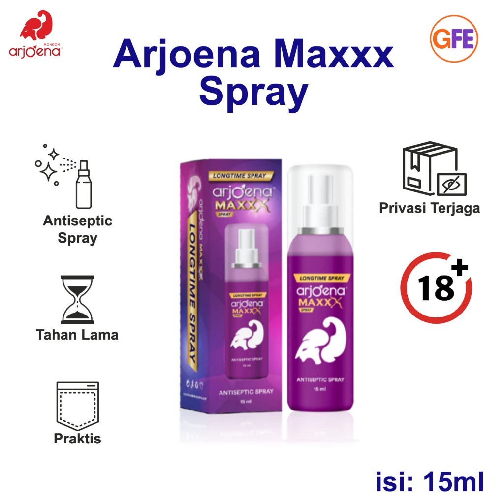Arjoena Maxxx Spray Semprot Durasi Bercinta Tahan Lama Kuat Magic Antiseptik 15ml