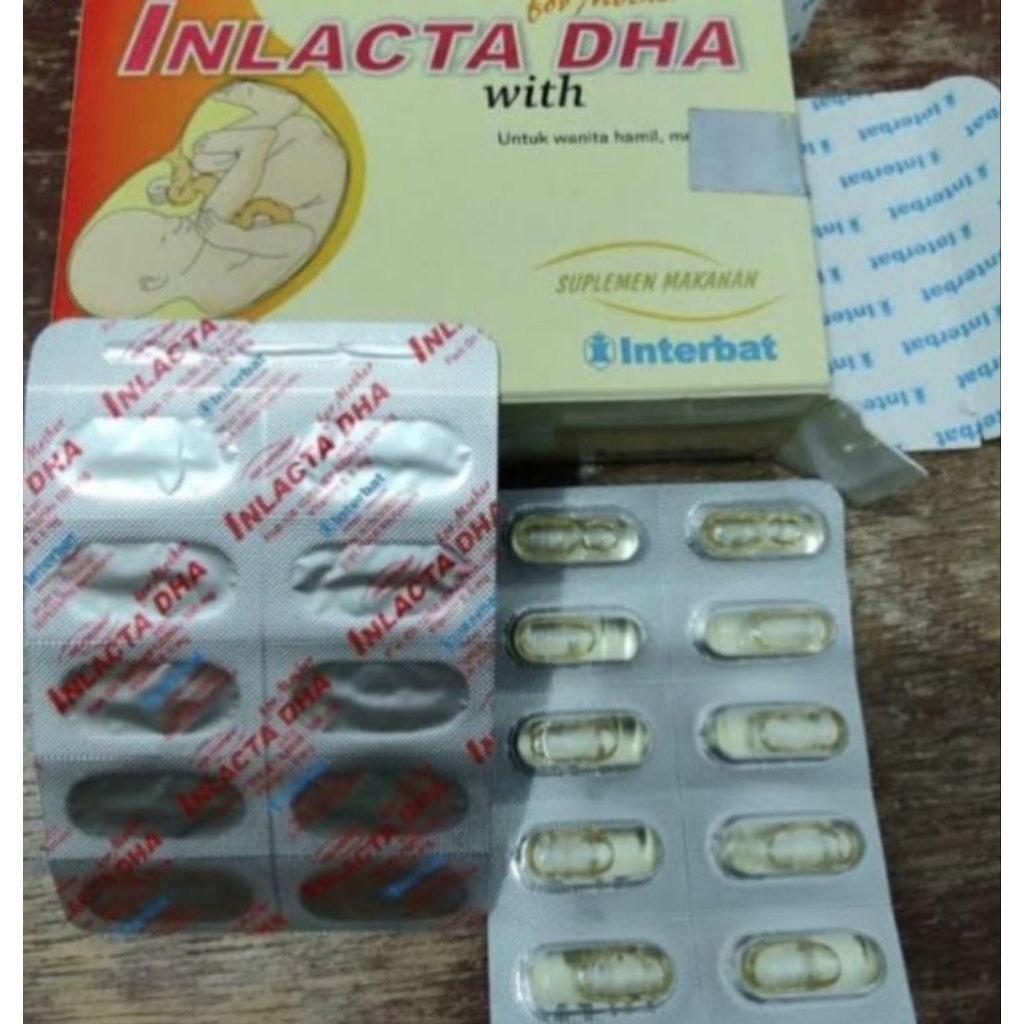 inlacta dha ibu hamil ORIGINAL strip 10 kapsul