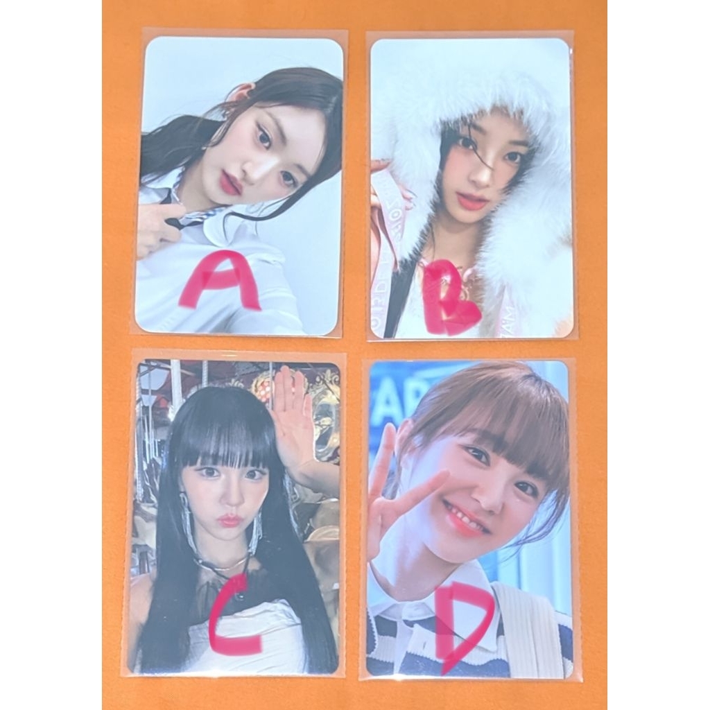 photocard official athena, hana fifty fifty 5050. photocard official nana wooah wooah