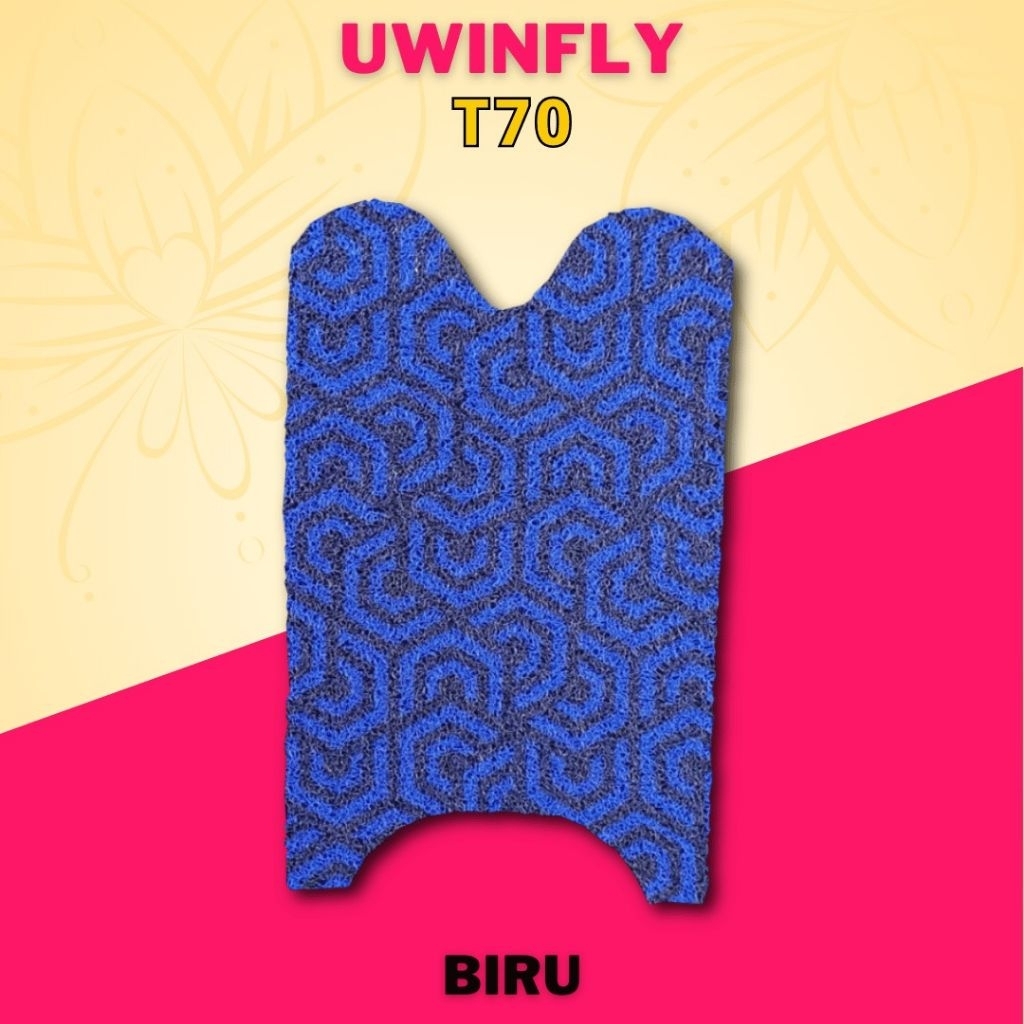 Karpet Motor listrik Sepeda Listrik UWINFLY T70 Printing motif spesial All black series limited edit