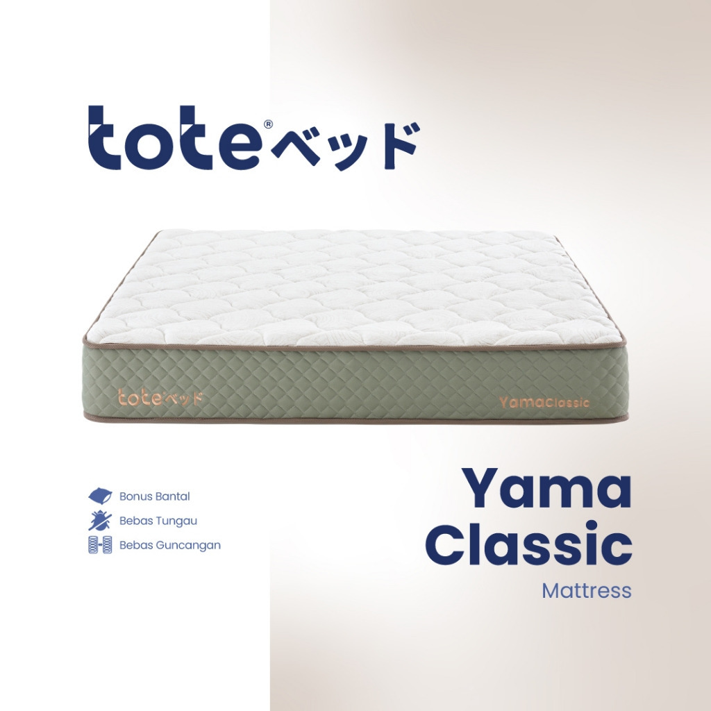 Matras TOTE Yama Classic / Kasur Pocket Spring In The BOX Vacum dalam Box Promo Murah Ready Makassar