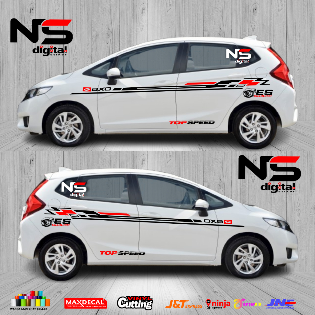 STIKER VARIASI MOBIL HONDA JAZZ STICKER MOBIL HONDA STICKER LIST MINIMALIS