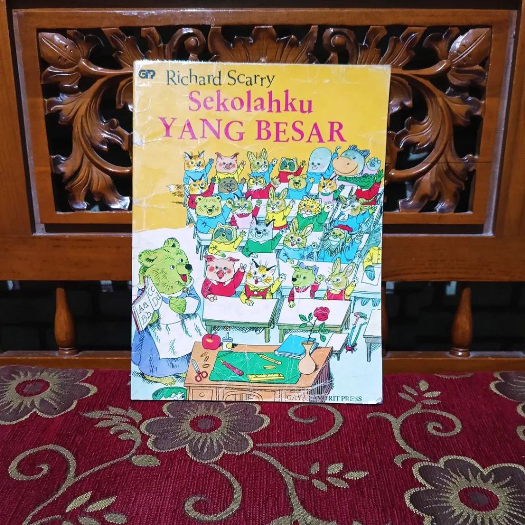 Buku Cerita Dongeng Anak Richard Scarry Sekolahku yang Besar