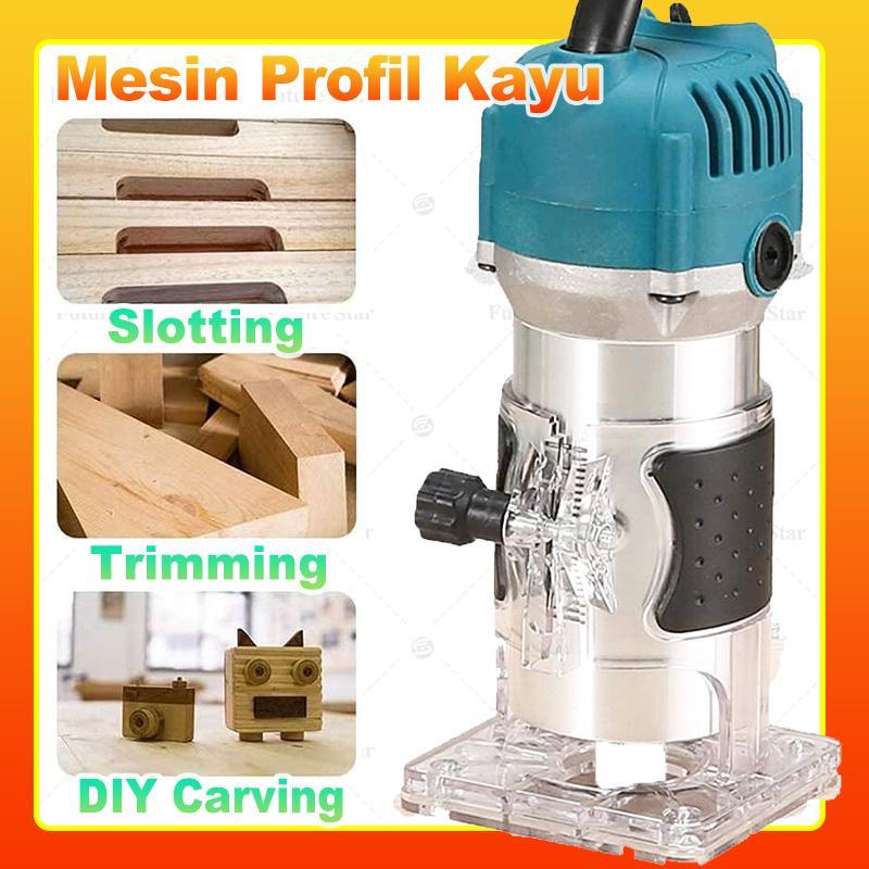 Mesin Router Kayu Cordless 350W Ergonomis Tahan Lama
