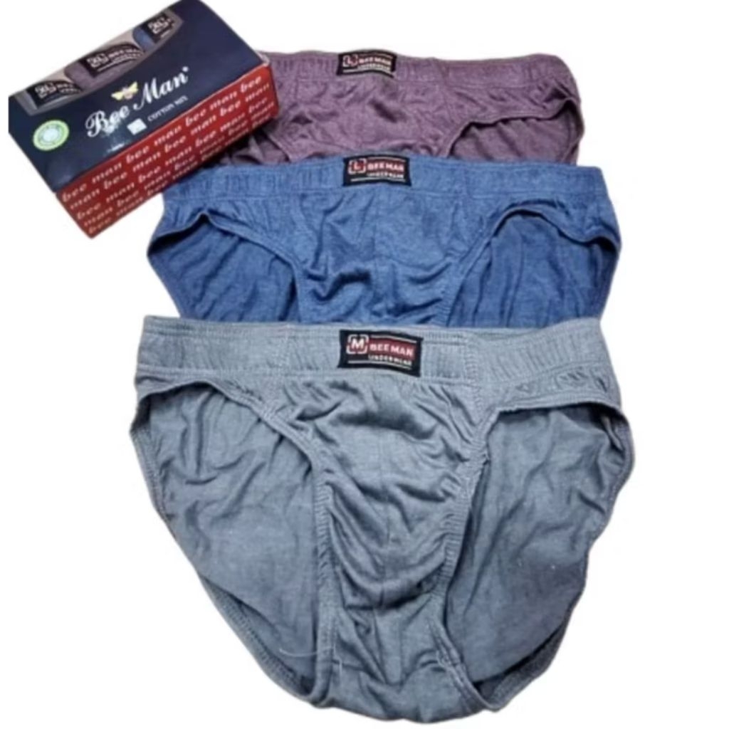 (3pcs)CD Pria Bee Man SSBM 001/Celana Dalam Pria Bee Man SSBM 001/Celana Dalam Pria