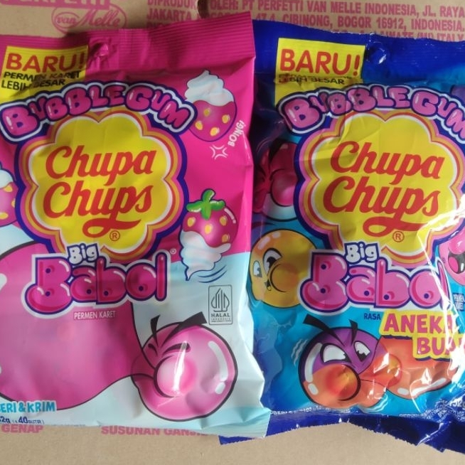 PERMEN CHUPA CHUPS BIG BABOL SAK ISI 40 BUTIR/PERMEN KARET BIG BABOL CHUPA CHUPS