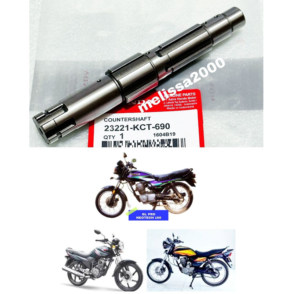 As gear gigi tarik depan KCT GL pro Neotech GL max Neotech Megapro lama Megapro Primus OEM impor Qua