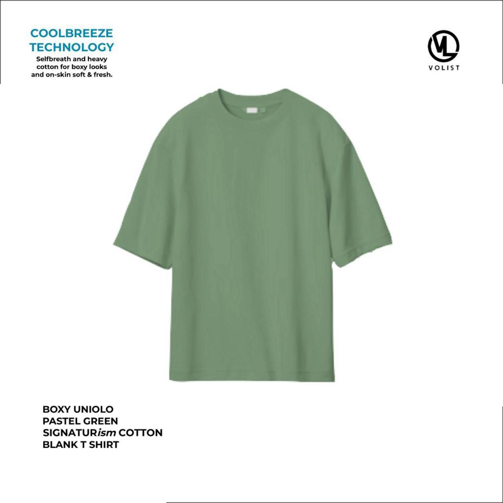 kaos oblong T-shirt oversize BOXY volist Apparel premium unisex polos