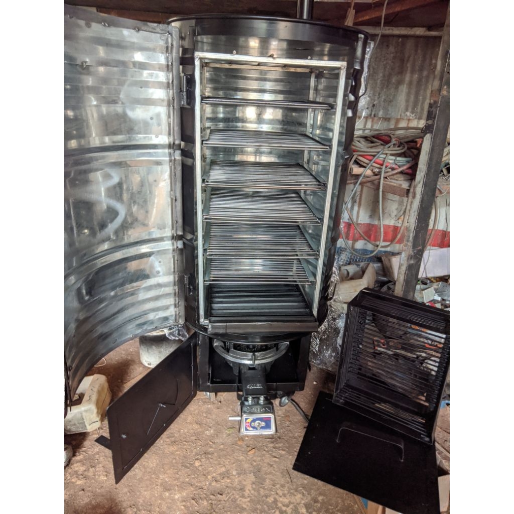 pitsmoker oven asap tungku asap bakaran ikan ayam bebek daging pengasap panggangan 2 fungsi