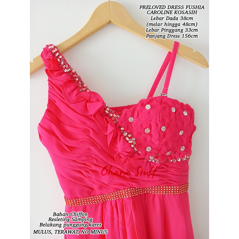 DRESS CAROLINE KOSASIH/GAUN FORMAL PANJANG/DRESS CHIFFON WANITA