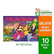 BUKU GAMBAR A4 GELATIK 1 PACK ISI 10 BUKU