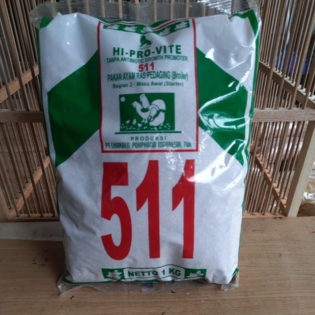 pakan ayam HI PRO VITE 511 untuk ayam bangkok