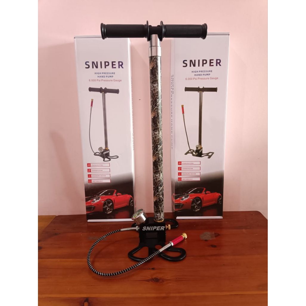 Pompa Pcp 4 Stage Sniper Camo, Pompa Pcp 4 Stage, Pompa Pcp Original, Pompa Pcp Import