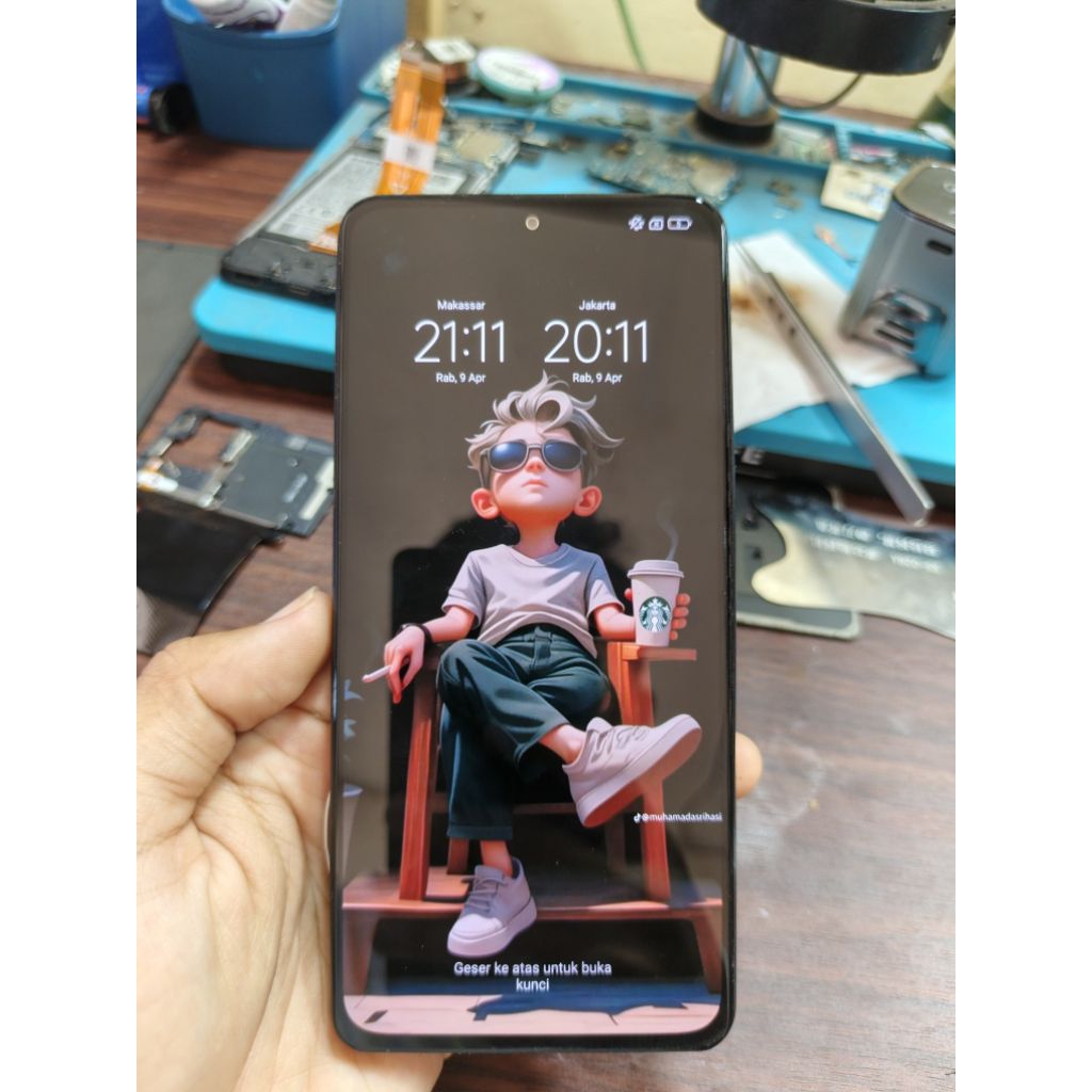 lcd original copotan poco f3/f4