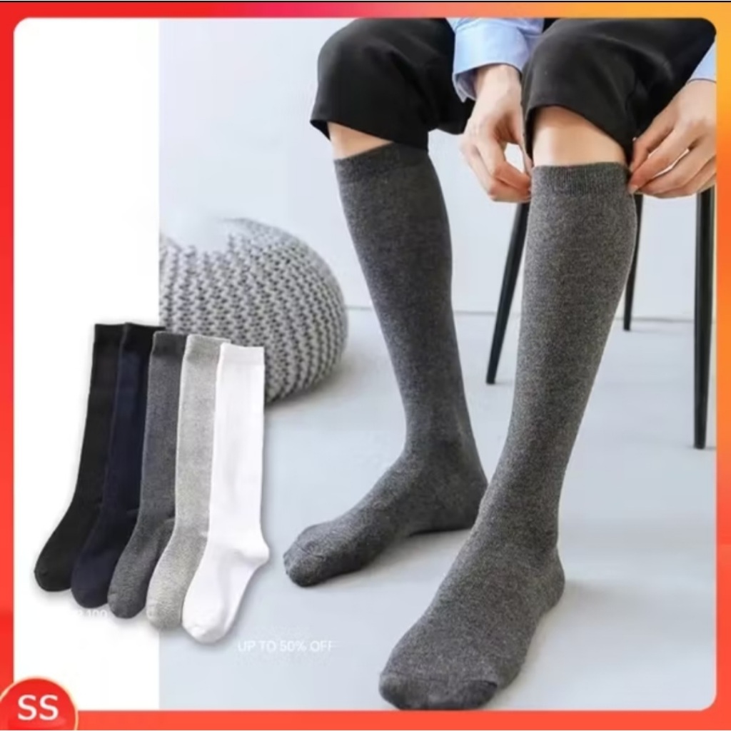 Kaos Kaki Paskibraka Panjang Selutut Pria Wanita Dewasa Kaus Kaki Selutut