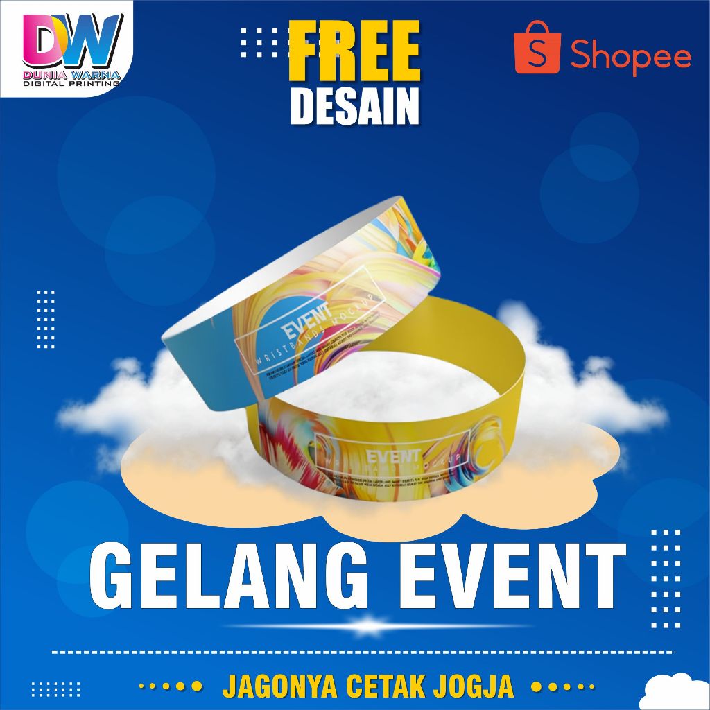 GELANG EVENT CUSTOM/GELANG TIKET CUSTOM/GELANG TIKET KONSER
