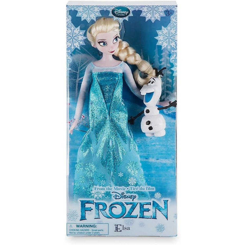Disney New in Box Store Frozen 12'' Inches Elsa Classic Doll with Olaf 2016 in New Packaging