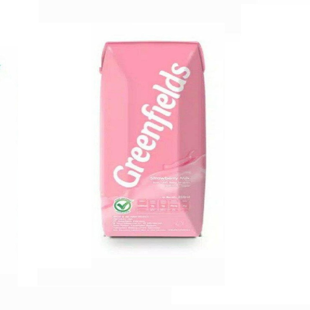 Susu Cair Greenfield Rasa Strawberry Kemasan 200 ml