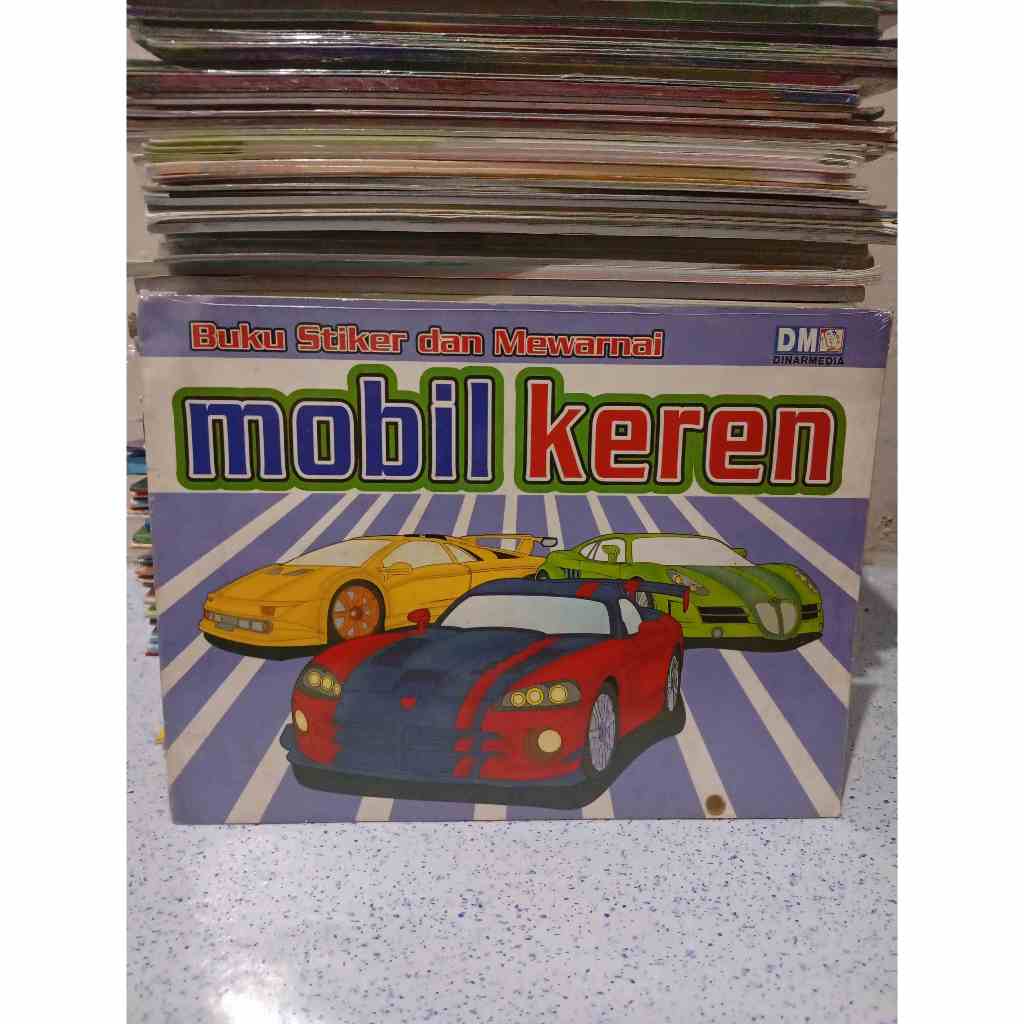 BUKU STIKER DAN MEWARNAI MOBIL KEREN