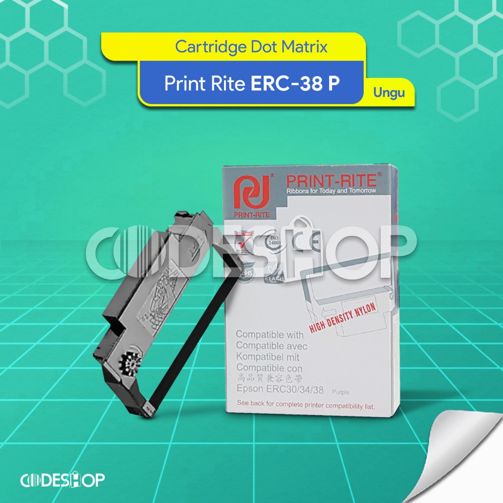 CARTRIDGE PRINT RITE  ERC-38 | ERC 38 | ERC38 MURAH UNTUK EPSON TMU200