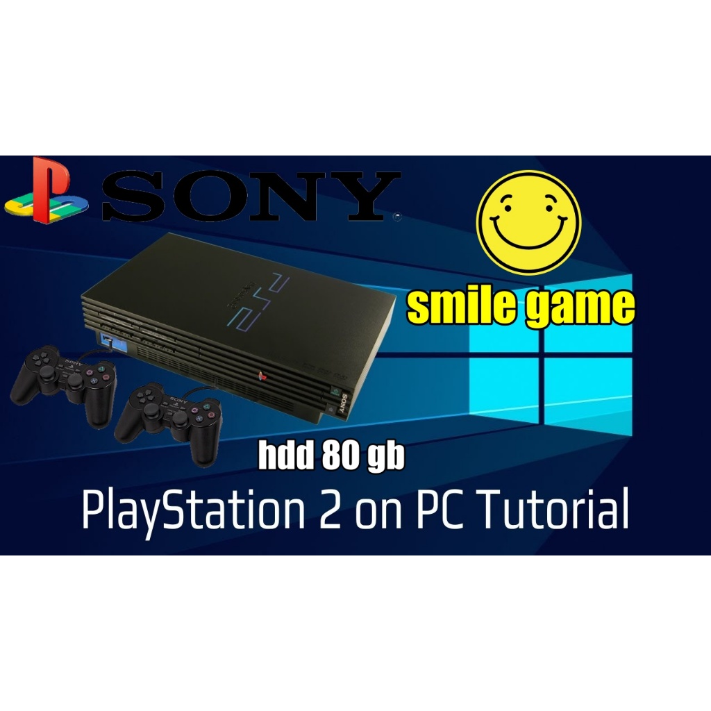 SONY PS2 FAT HDD 80GB ,FULL GAME 2 STIK ANALOG GETAR DAN FREE MC BOOT