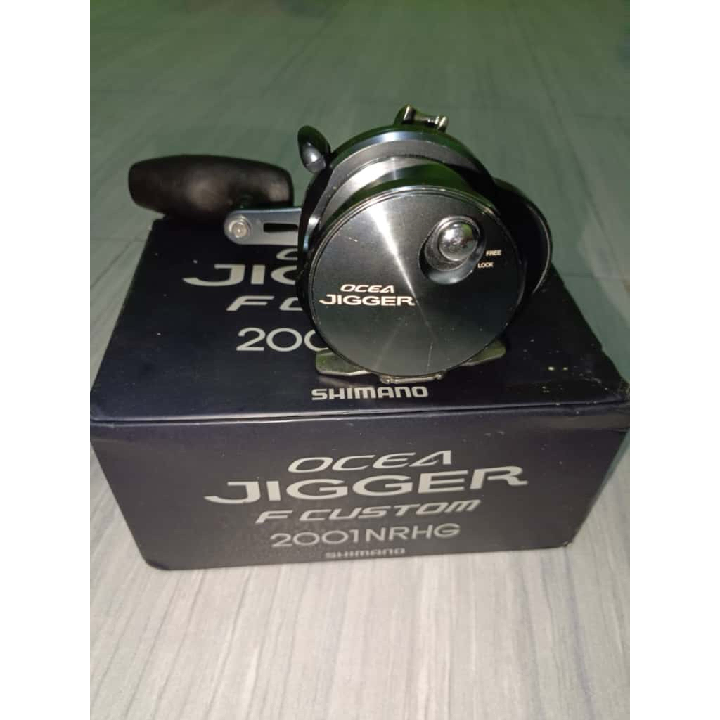 reel overhead shimano ocea jigger F costums  2001 hendle kiri second