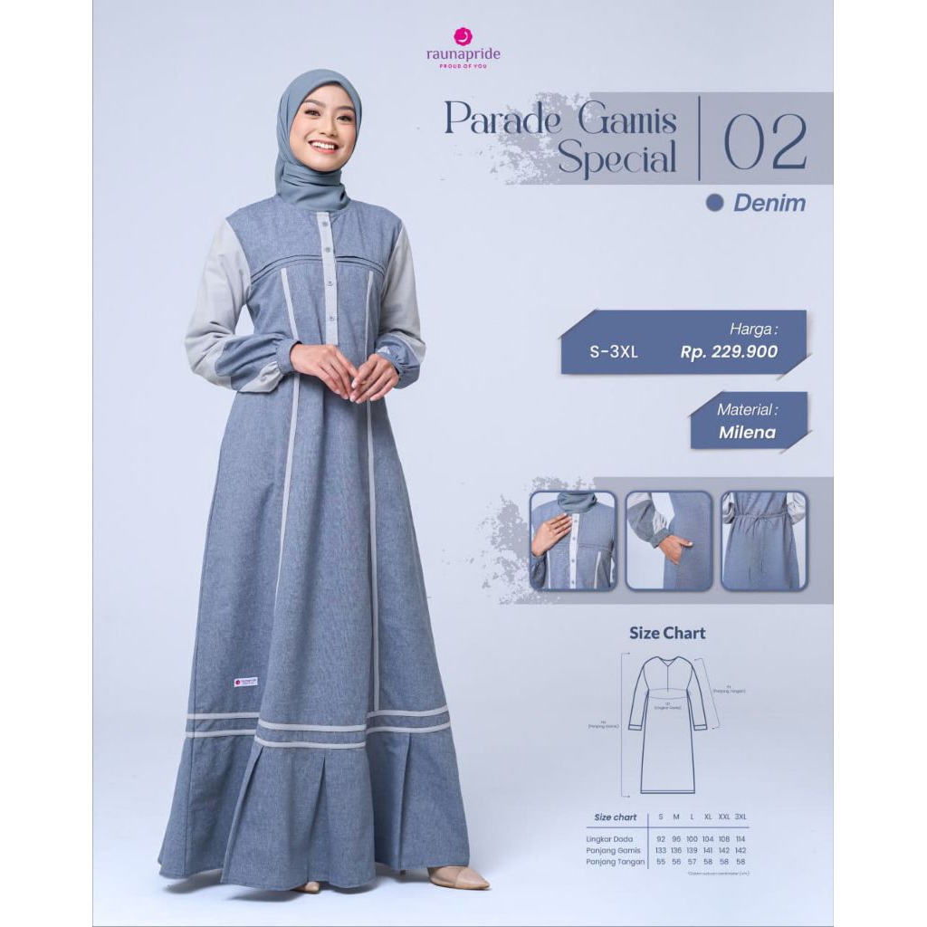 RAUNA PARADE GAMIS SPESIAL 02 / RAUNA PRIDE / gamis rauna / gamis rumahan / home dress