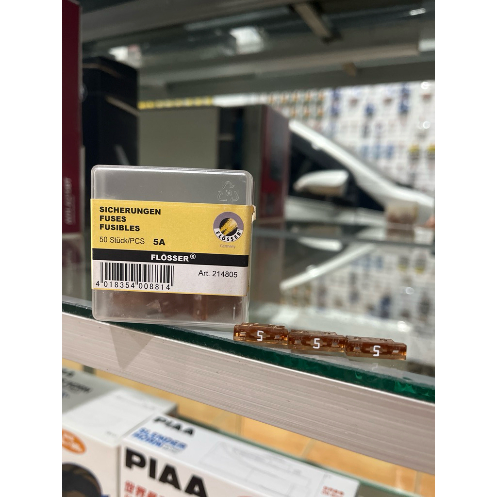Sekring / Skring / Fuse Cucuk Tancap Besar Flosser Germany 5A 5 Ampere